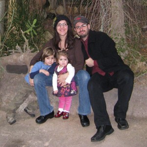 Family self-take at the Cleveland Botanical Gardens.